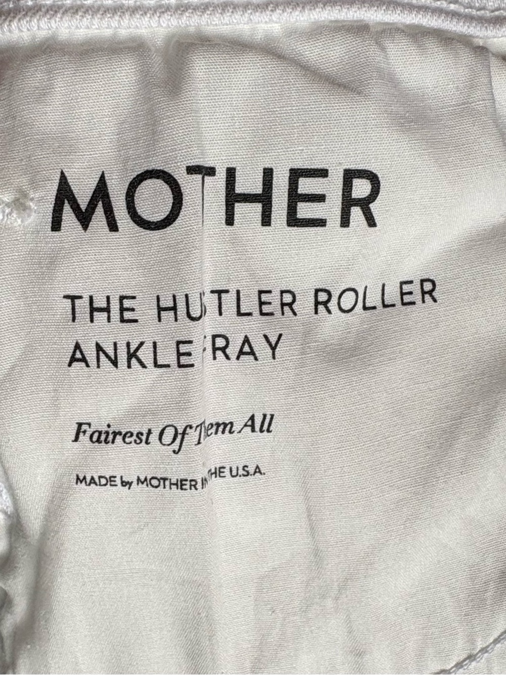 MOTHER The Hustler Ankle Fray Jeans White NWT Sz 27 - Picture 9 of 14
